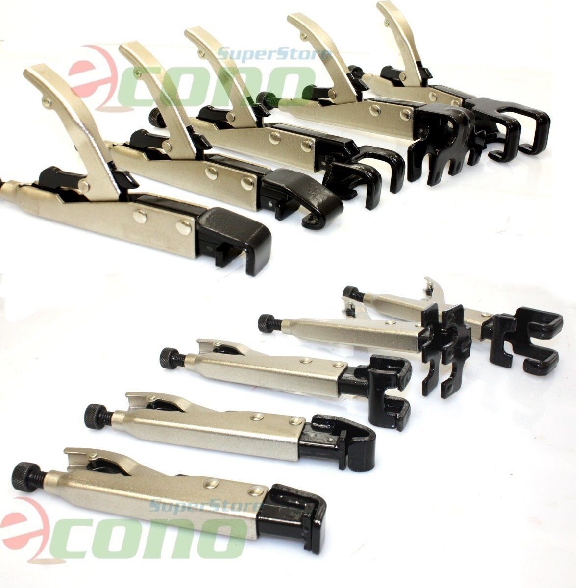 5Pc Axial Locking Clamp Auto Fen Welding Grip Pliers Set Types W, L, J, LL, JJ