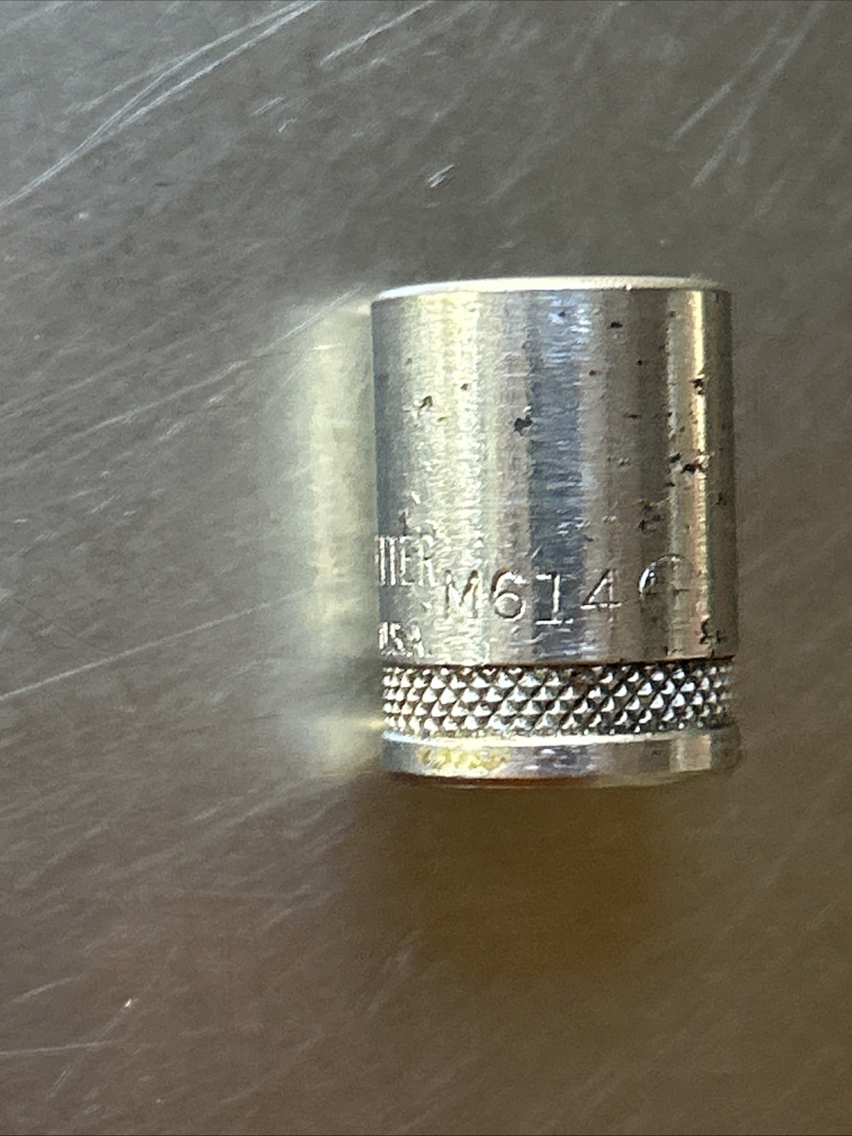 Vintage None Better 7/16″ Deep Socket 6 Point 1/4″ Drive M614, Made In USA