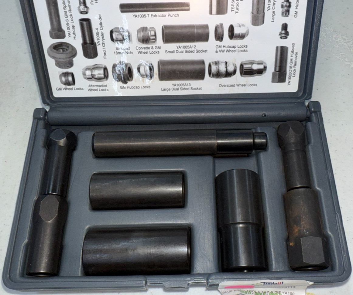 Blue-Point YA1005C Deluxe Hubcap And Wheel Lock Removal Kit