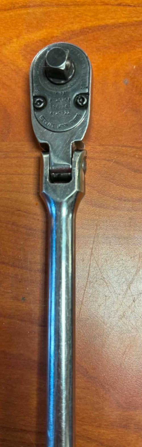SNAP ON FHLF80A – 3/8 DRIVE CUSHION GRIP FLEX HEAD RATCHET READ!