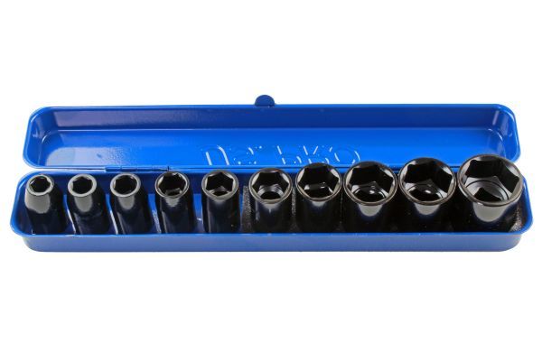 US PRO 10PC 1/2″ DR Shallow Impact Metric Socket Set 9 – 27mm 1396