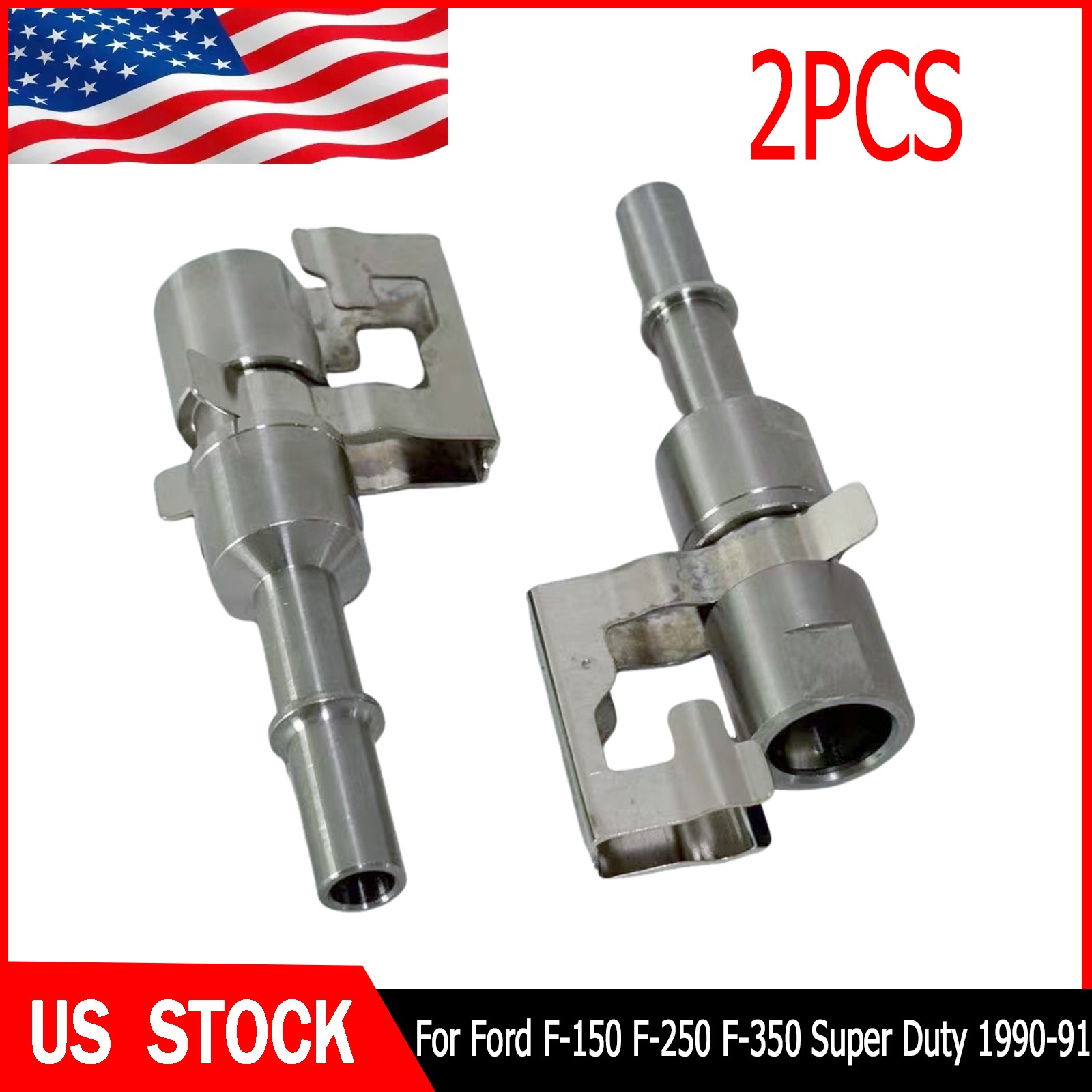 2× Fuel Line Check Valve Connector 1L3Z9J274BA For Ford F-150 Super Duty 1990-91