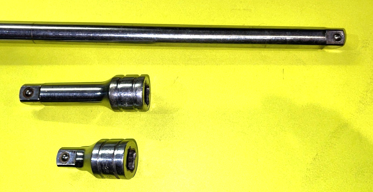 SNAP-ON TOOLS 3 PIECE 1/2 DRIVE EXTENSIONS 2 / 3 AND 15 INCH SHIPPING INCLUDED
