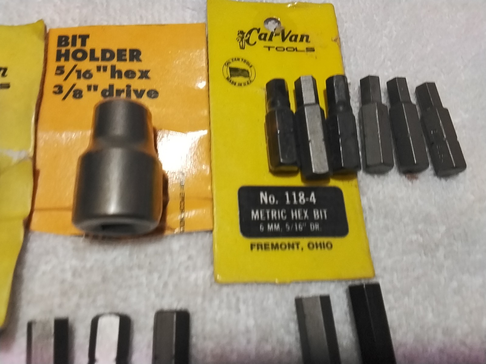 13pc CAL-VAN 1/2″×3/8″ DRIVE-5/16″ HEX BIT HOLDER QTY6-6mm 3-8mm 2-5/16″…