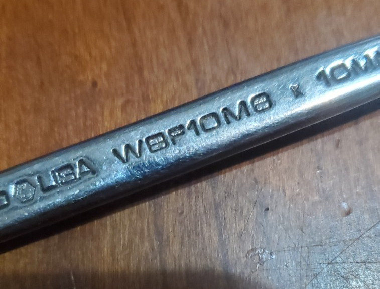 RARE MATCO 10MM WBF10M8 CHROME METRIC SPECIALTY WRENCH 10 MM 6 point socket