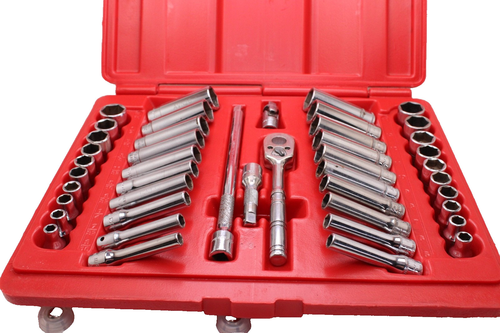 Snap-on 144TMPB 44 Piece 1/4″ Drive 6-Point Metric/ SAE General Service Set USA