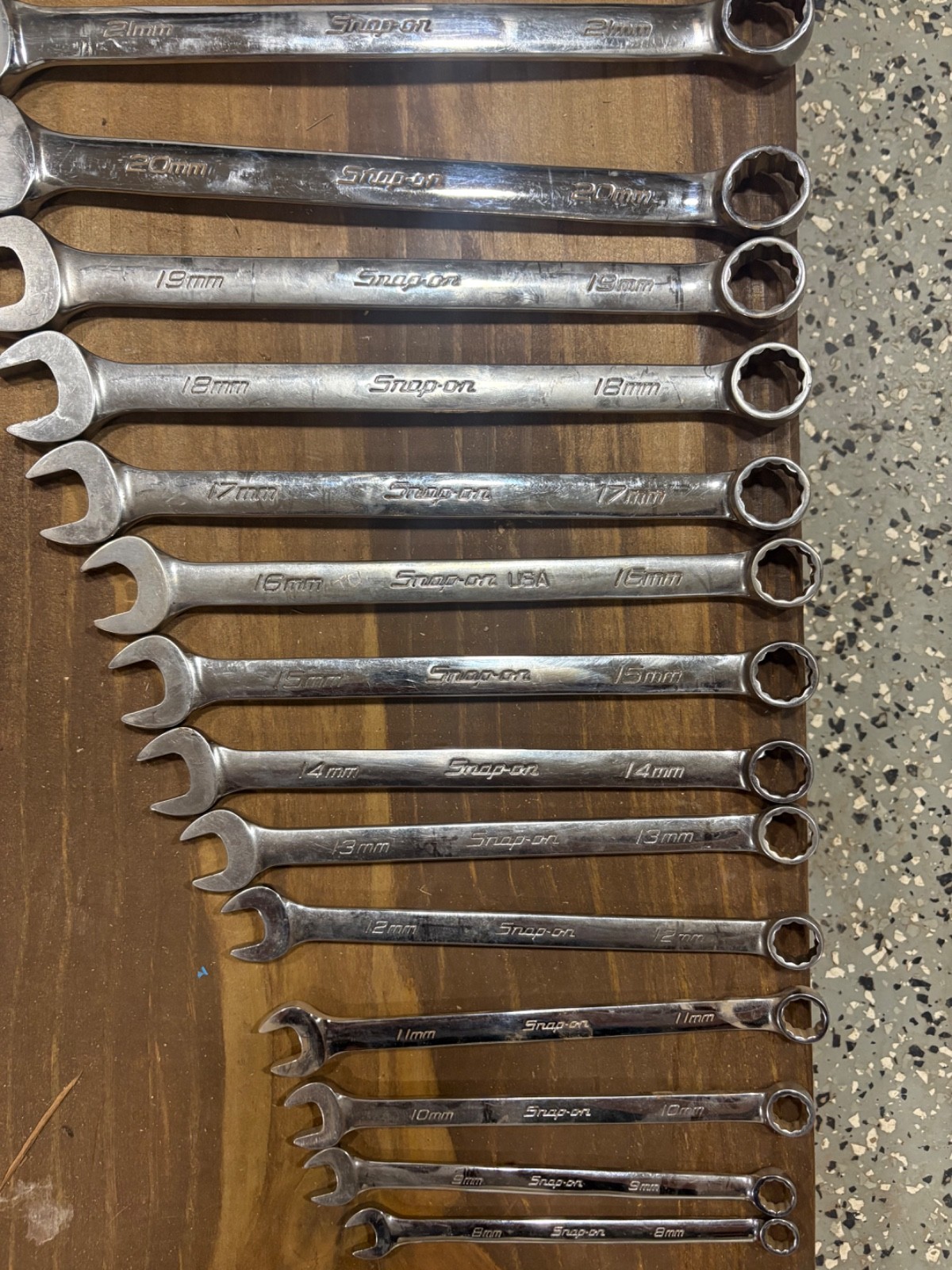 Snap-on OEXM SERIES 23 Piece 8mm-36mm Combination Wrench Set