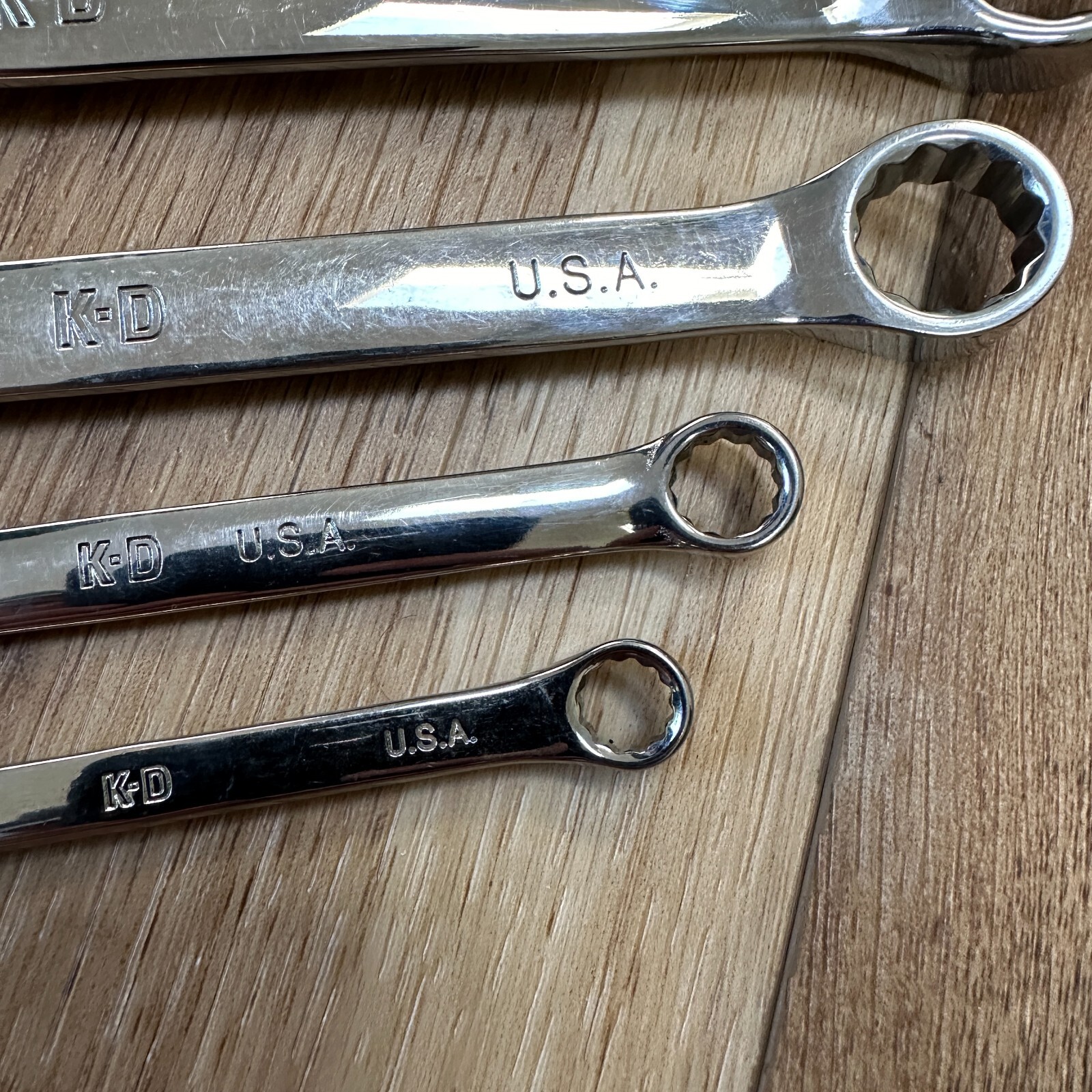 KD USA Combination Wrench Set of 6 Tools 12pt 5/16, 3/8, 5/8, 3/4, 13/16, & 7/8″