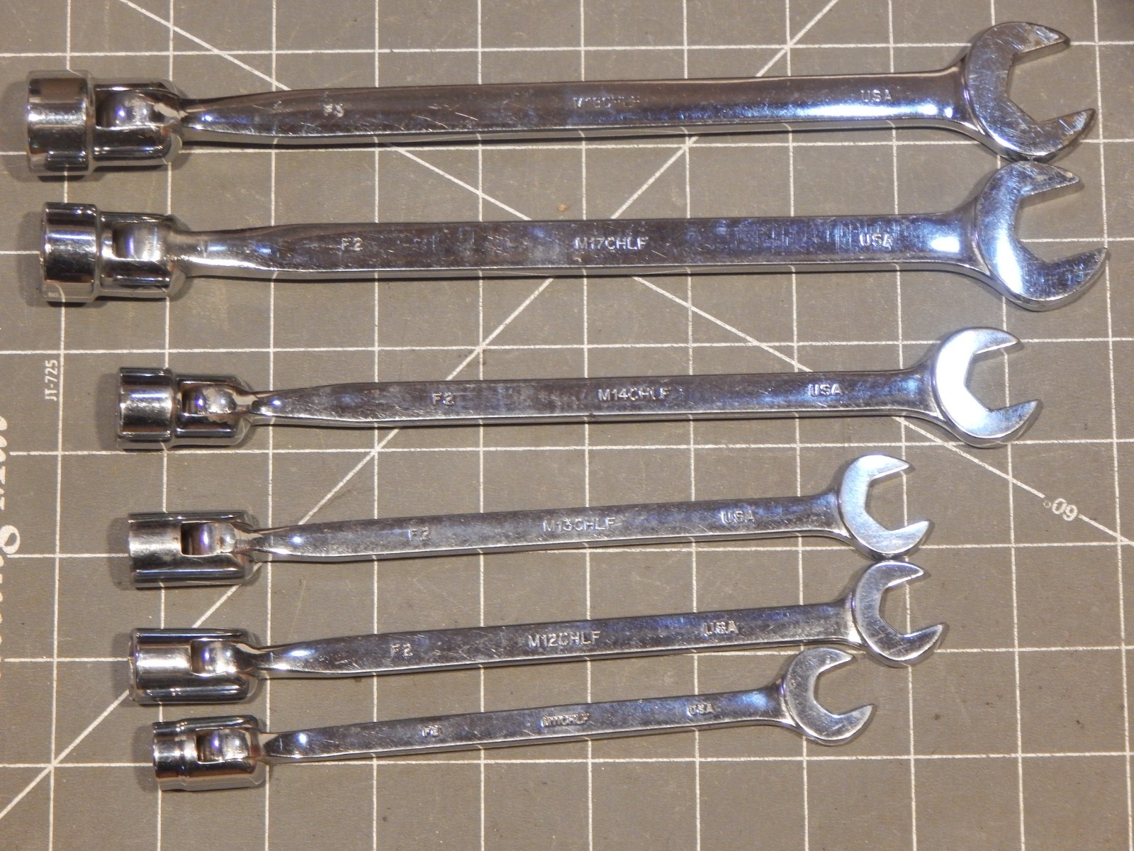 Mac 6Pc Metric Combination Flex Head Socket End Wrench Set 11MM 18MM 6Pt M CHLF
