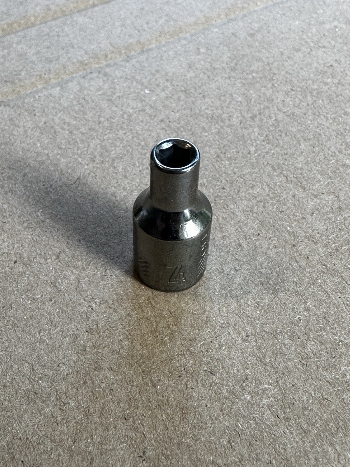 Craftsman 4mm 1/4″ Drive Socket Metric Chrome Shallow 6pt New CMMT43505. 0407