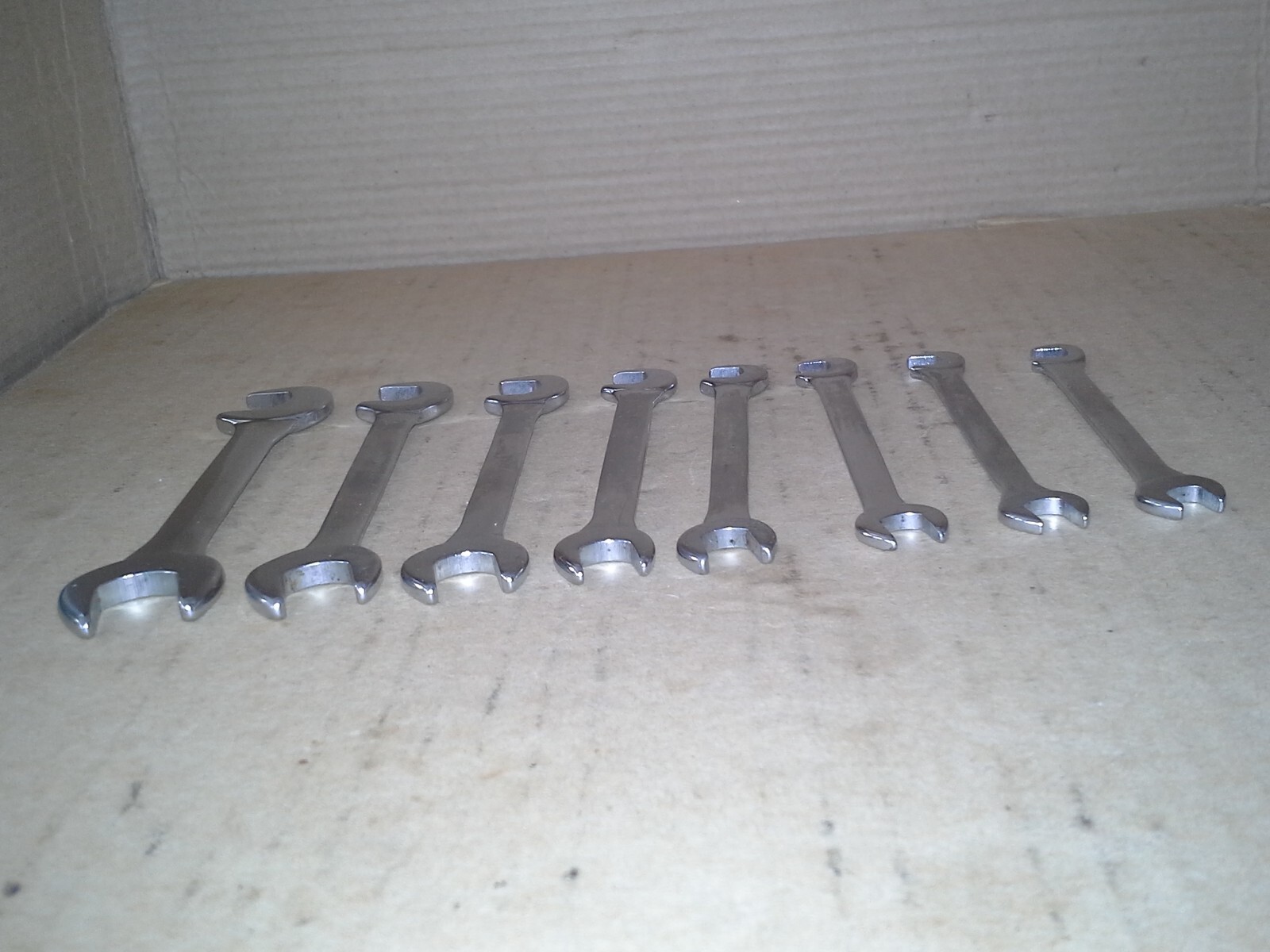 Sears Craftsman 9_4306 Sears Super-tuff 8 Piece Open End Ignition Wrench Set USA