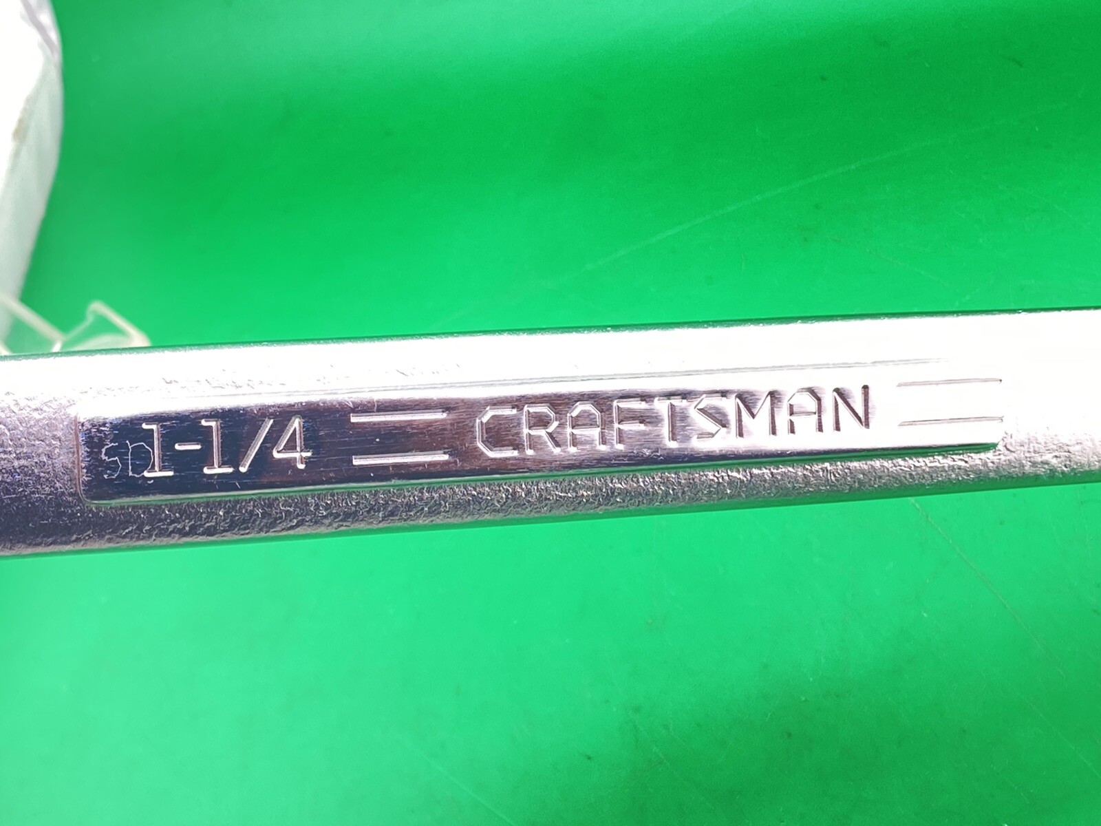 CRAFTSMAN 1-1/4″ 12 Point COMBINATION WRENCH -VV- Series 44708 Mint Condition