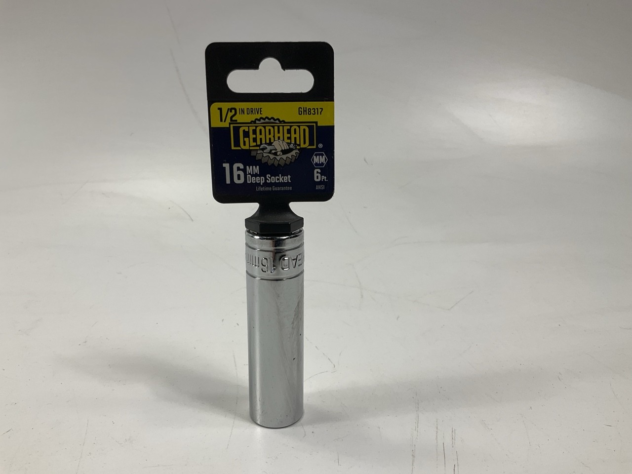 Gearhead GH8317 – 6 Point, 1/2″ Drive, 16MM Deep Socket