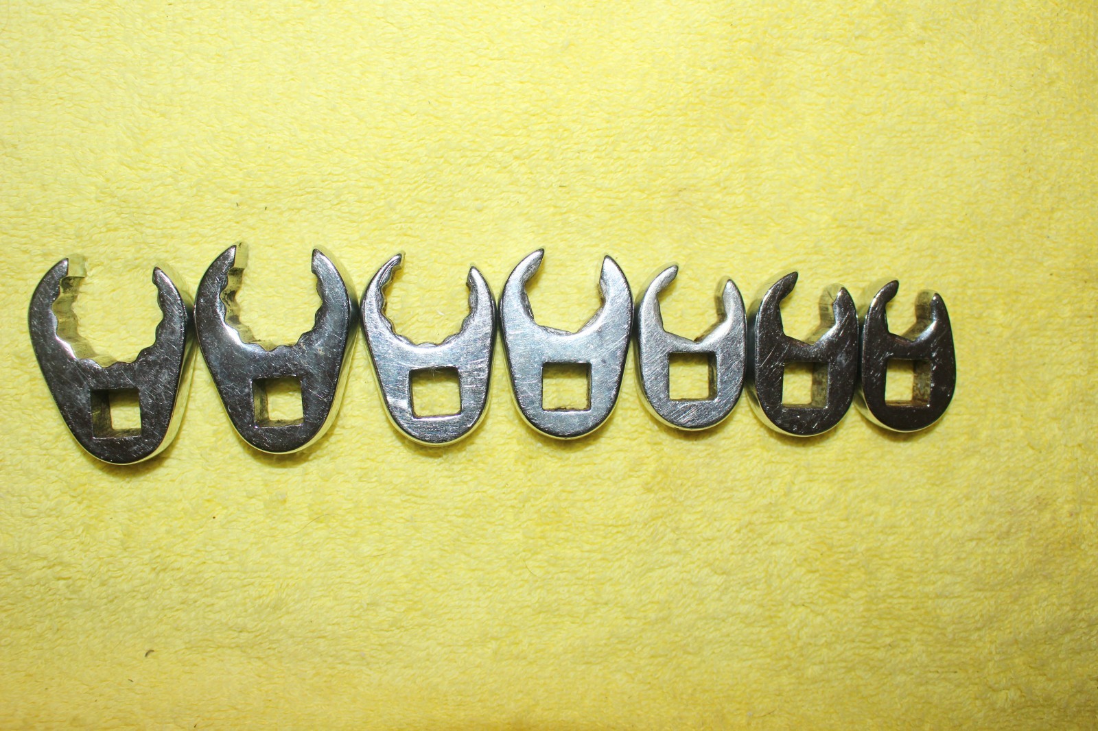 Set of Snap on 3/8″ Drive Crowfoot Flare Nut Wrenches 6 & 12 Point FRH Series