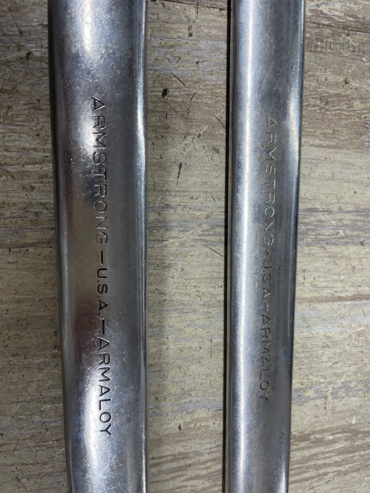 2PCS Armstrong Armaloy USA SAE 12 PT 2-25-264-2, 17-16-25-246-17/16 Wrenches