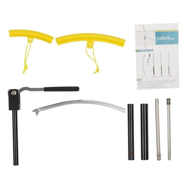 Tire Changing Tool Kit for Motocross Dirt Bikes with Multiple Axle Sizes