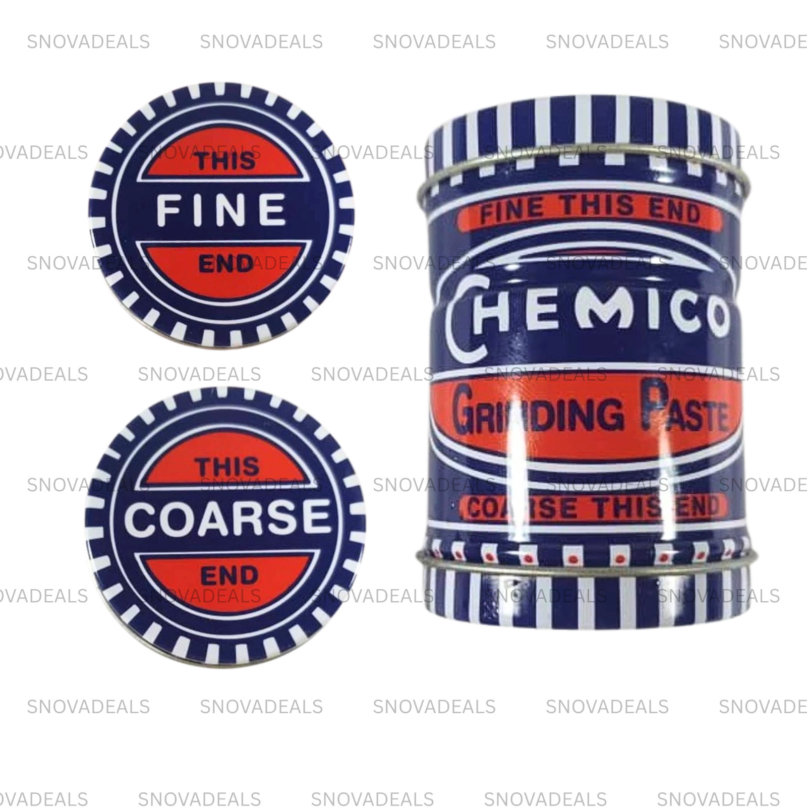 2X Chemico Valve Grinding Paste Double Ended – Coarse & Fine 110g Each