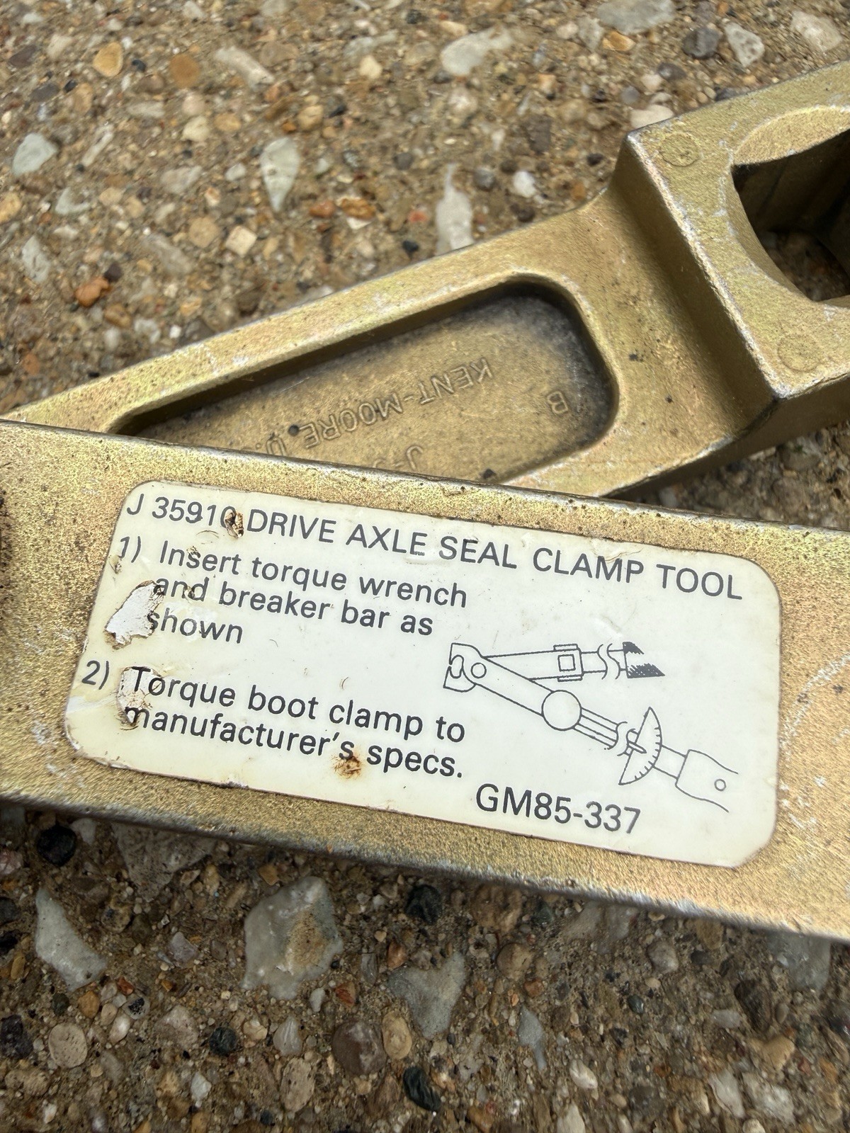 Kent Moore KM J-35910 USA CV Universal Drive Axle Seal Clamp Pliers Tool