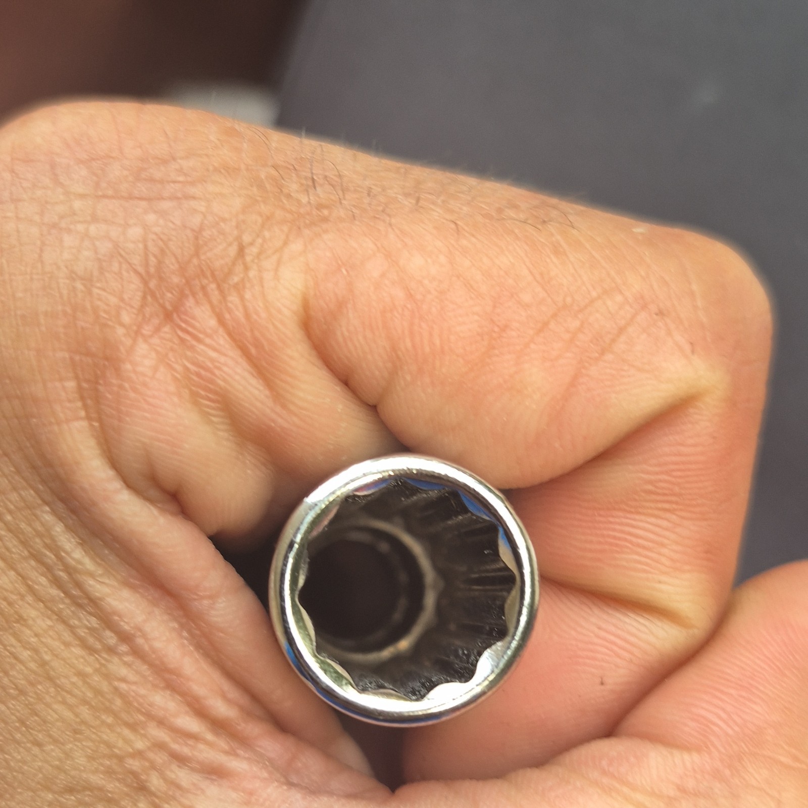 Craftsman USA G2 43312 1/2 12-Point Deep Socket 3/8 Drive Vintage Chrome Mint