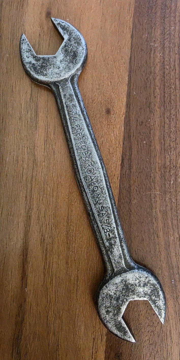 Vintage Barcalo Buffalo Open End Wrench 3/4″ & 5/8″ Forged USA