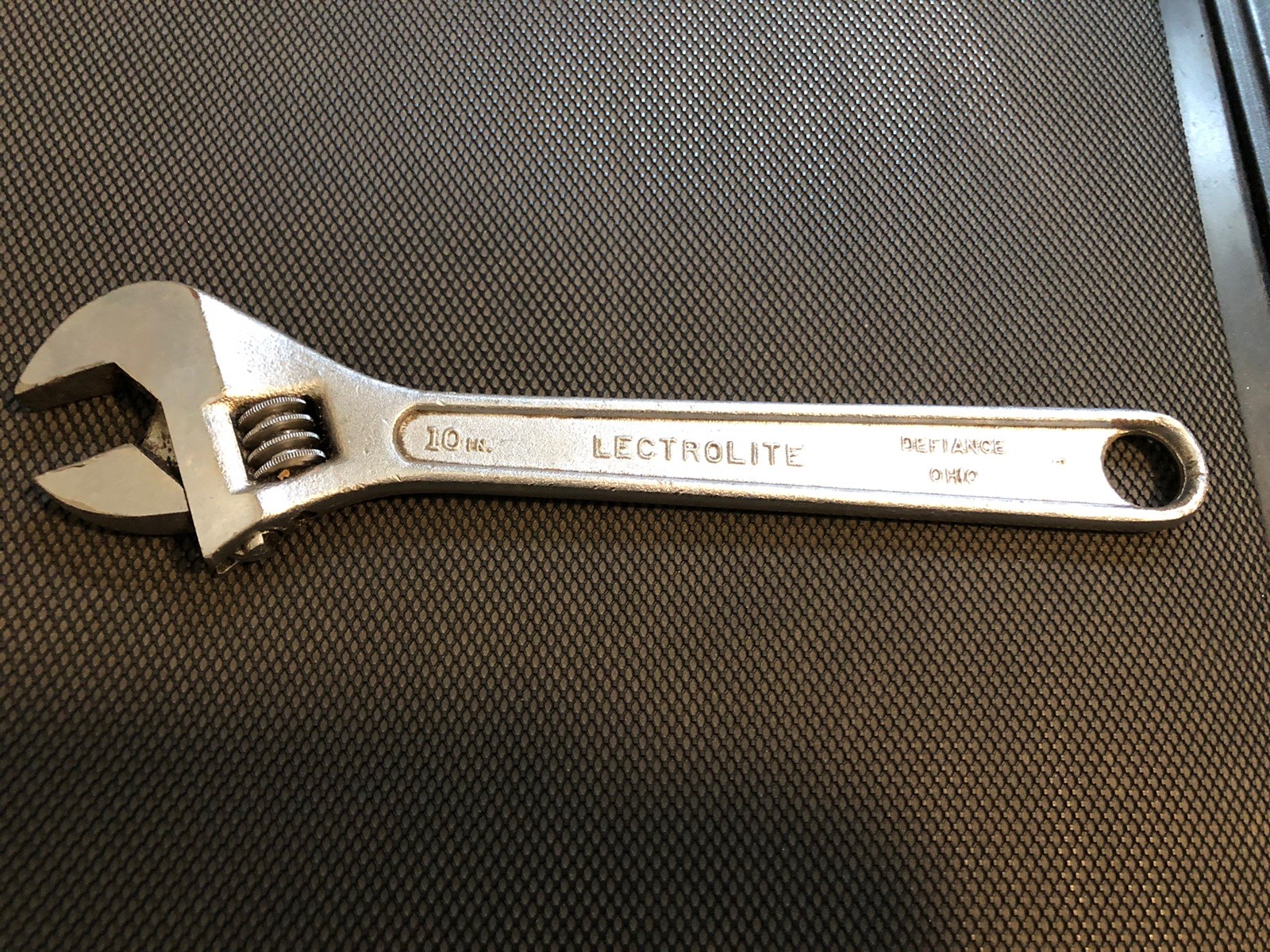 LECTROLITE USA 10” Adjustable Crescent Wrench Vintage Defiance Ohio