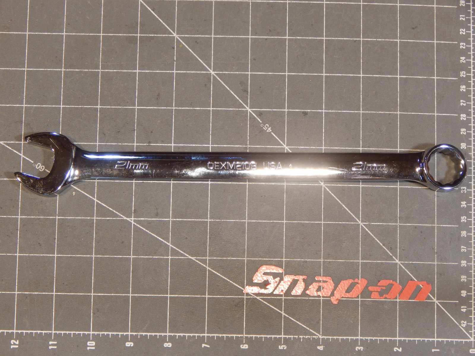 Snap On Tools Flank Drive Combination Wrench 21MM OEXM210B 12Pt 2018 New Logo