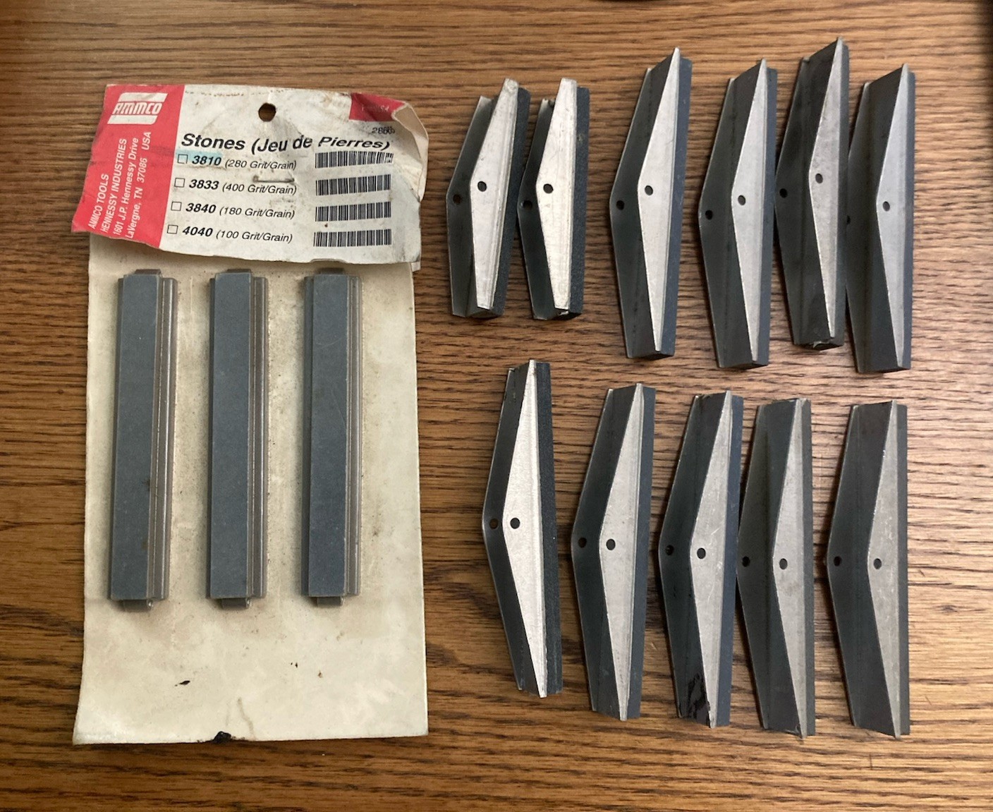 Original Ammco 3810 280 Grit Stones For Cylinder Hone NOS