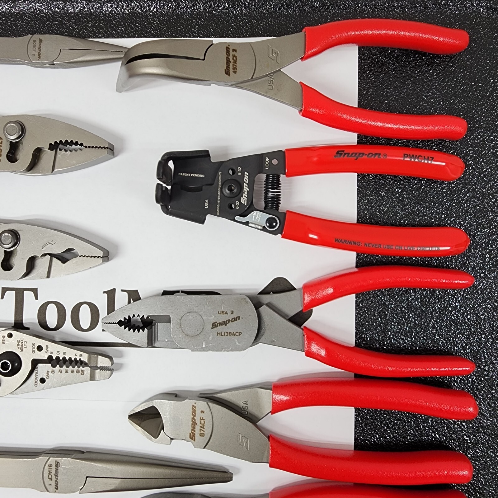 Snap-on Tools USA NEW 15pc RED Master Plier/Cutter/Stripper Set LN46ACF + MORE