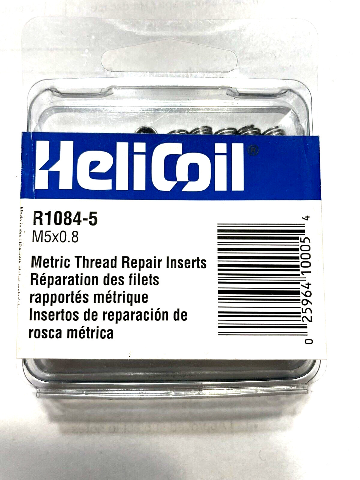 R1084-5 HeliCoil Metric M5x0.8 Thread Repair Inserts 12 Per Pack