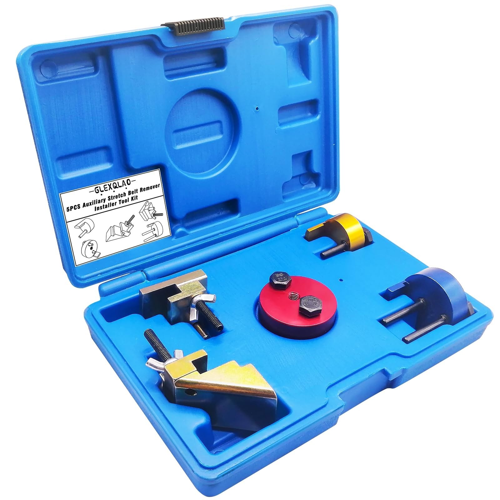 Universal Auxiliary Stretch Belt Removal Tool Set for BMW, Ford, Mercedes, VW, A