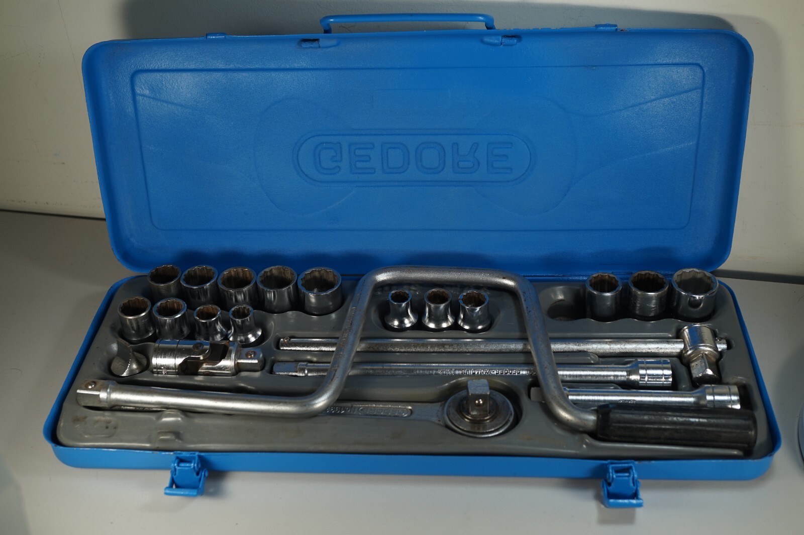 Vintage Gedore D19 TMAX Metric & Imperial AF 1/2 Socket Set 1970’s Germany Case