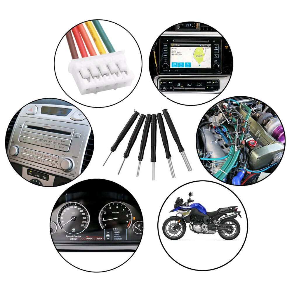 Car Plug Terminal Removal Tool Pin Needle Retractor Pick Puller Car Repair Tools