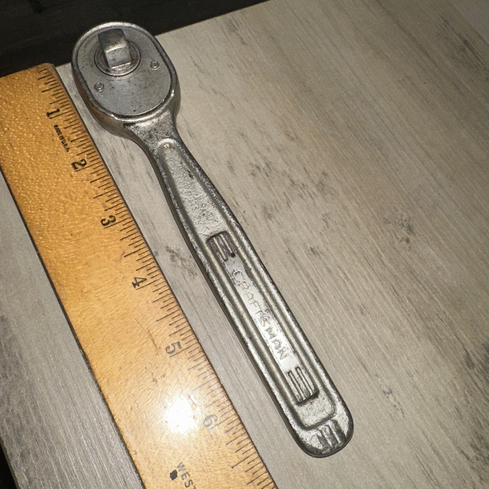 Early Craftsman 3/8” Ratchet Forged in U.S.A. 7” Long Rare Model!!