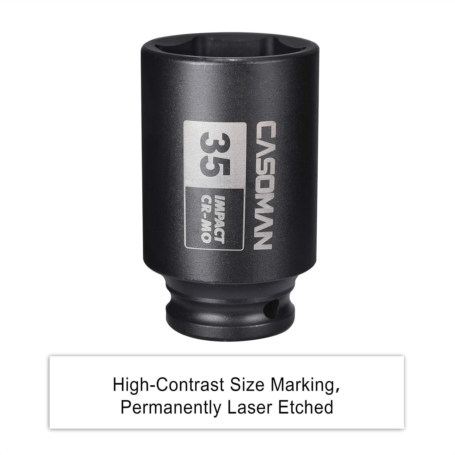 Corrosion-Resistant 1/2″ Drive 35mm Deep Socket – High-Torque 6-Point Design