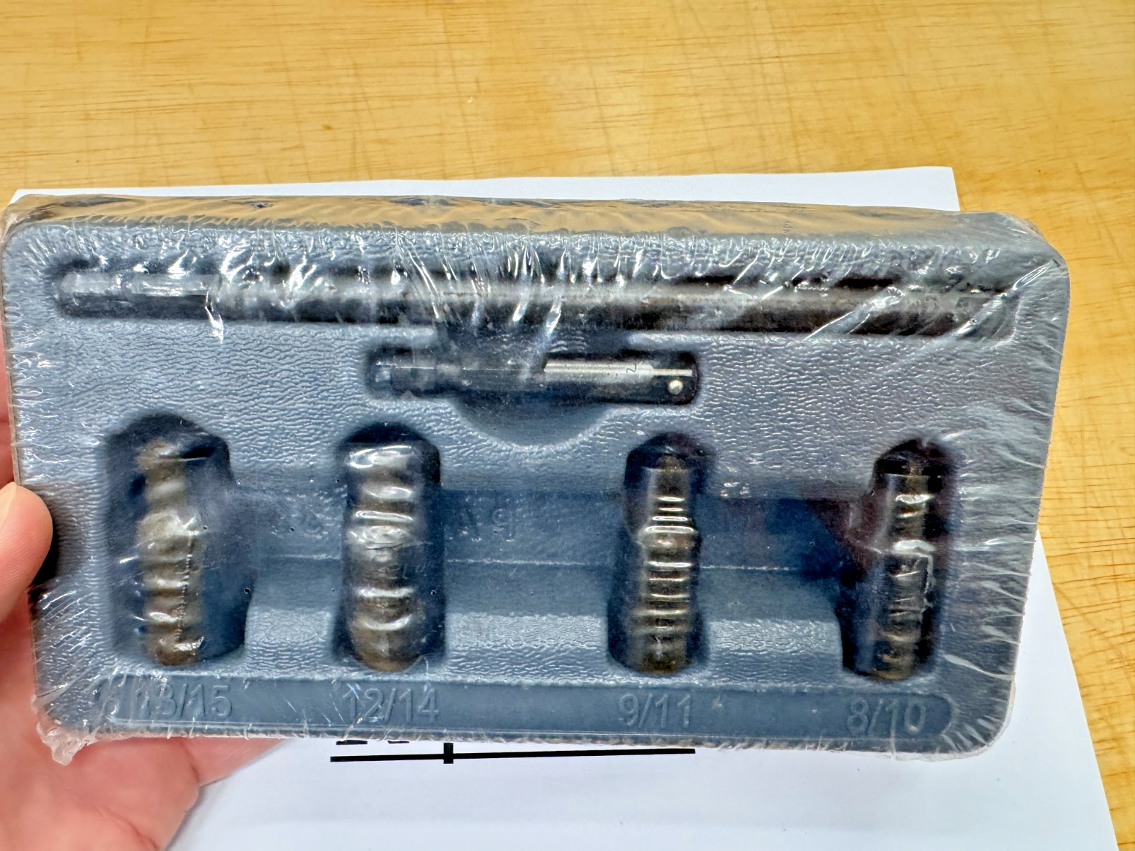 Snap-on Tools 1/4″ Drive 12pt Metric Flip Socket Set 106FLIPSET NOS sealed ding