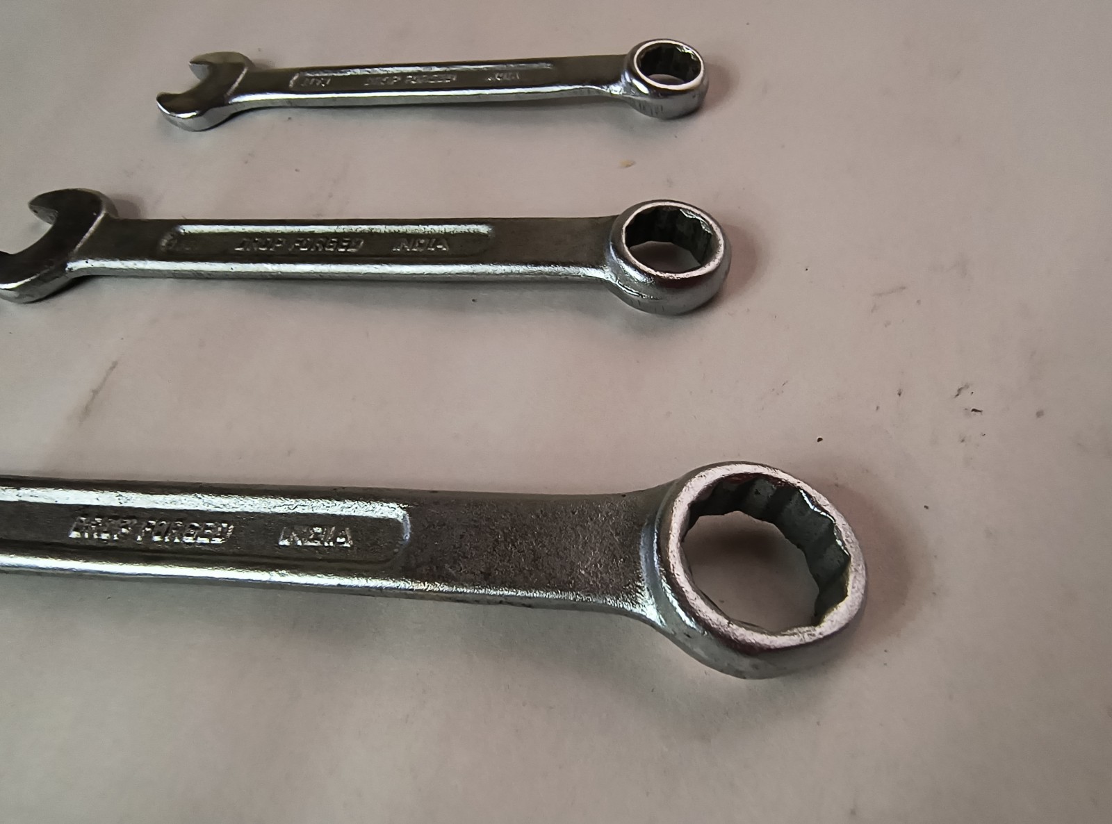 4 Vintage Gedore No. 14 Combination Metric Wrenches 8mm 10mm 14mm 17mm
