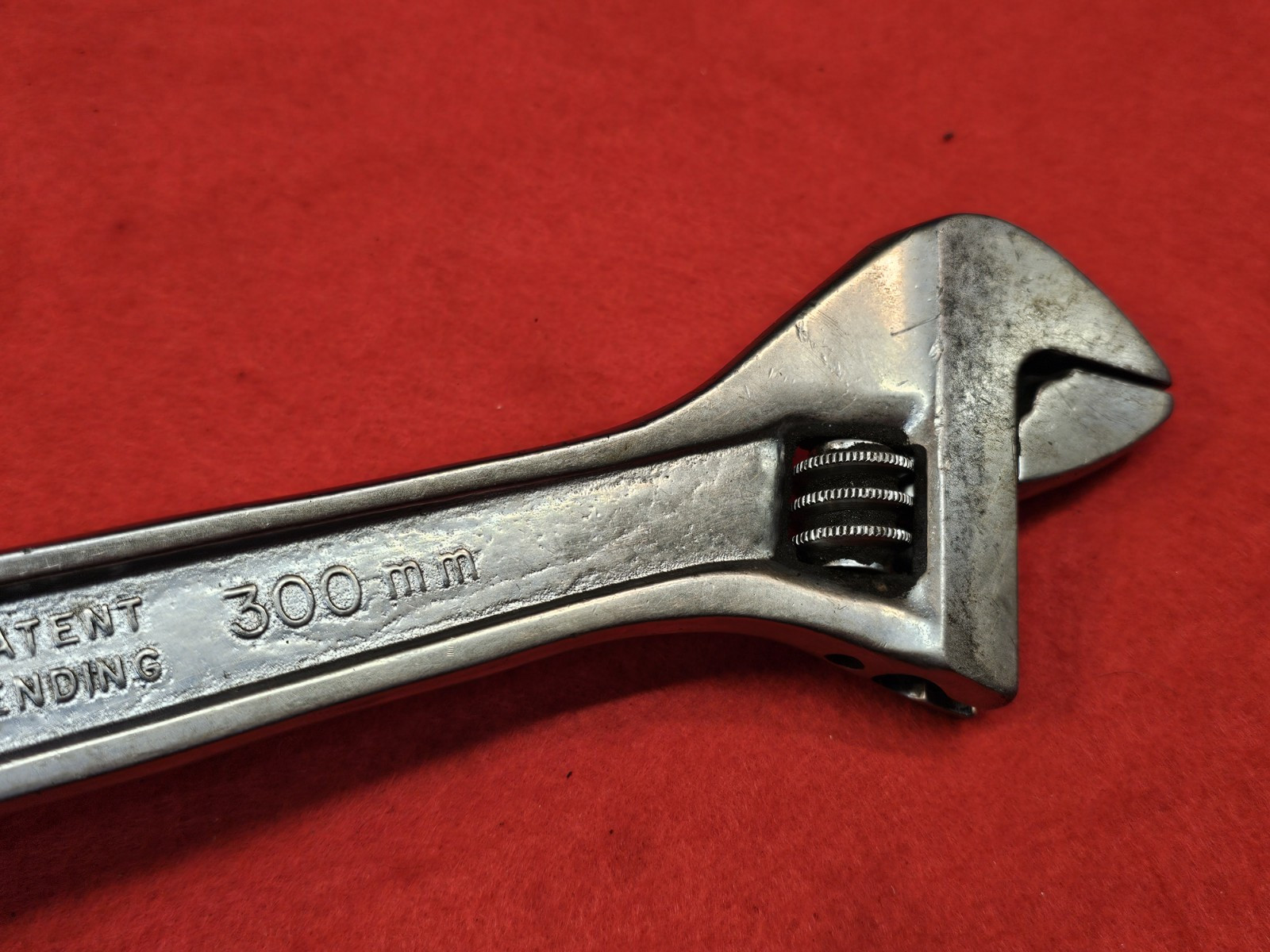 Vintage Snap-On Tools 12″ 300mm Adjustable Wrench Original AD12 USA *RARE*