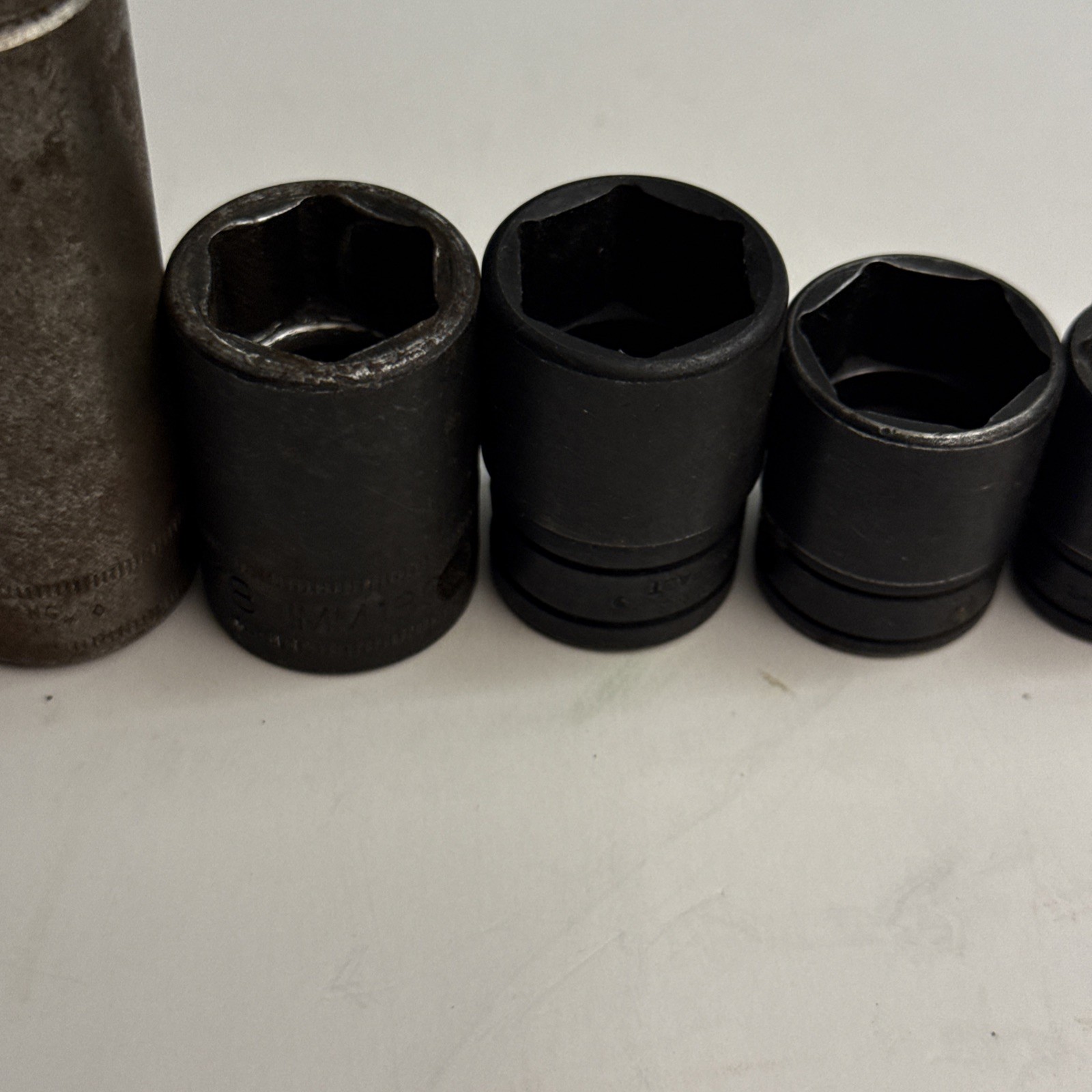 Vintage Snap on Tools Mixed Socket Lot 3/8 & 1/2 Drive 6 Point USA DTSM19