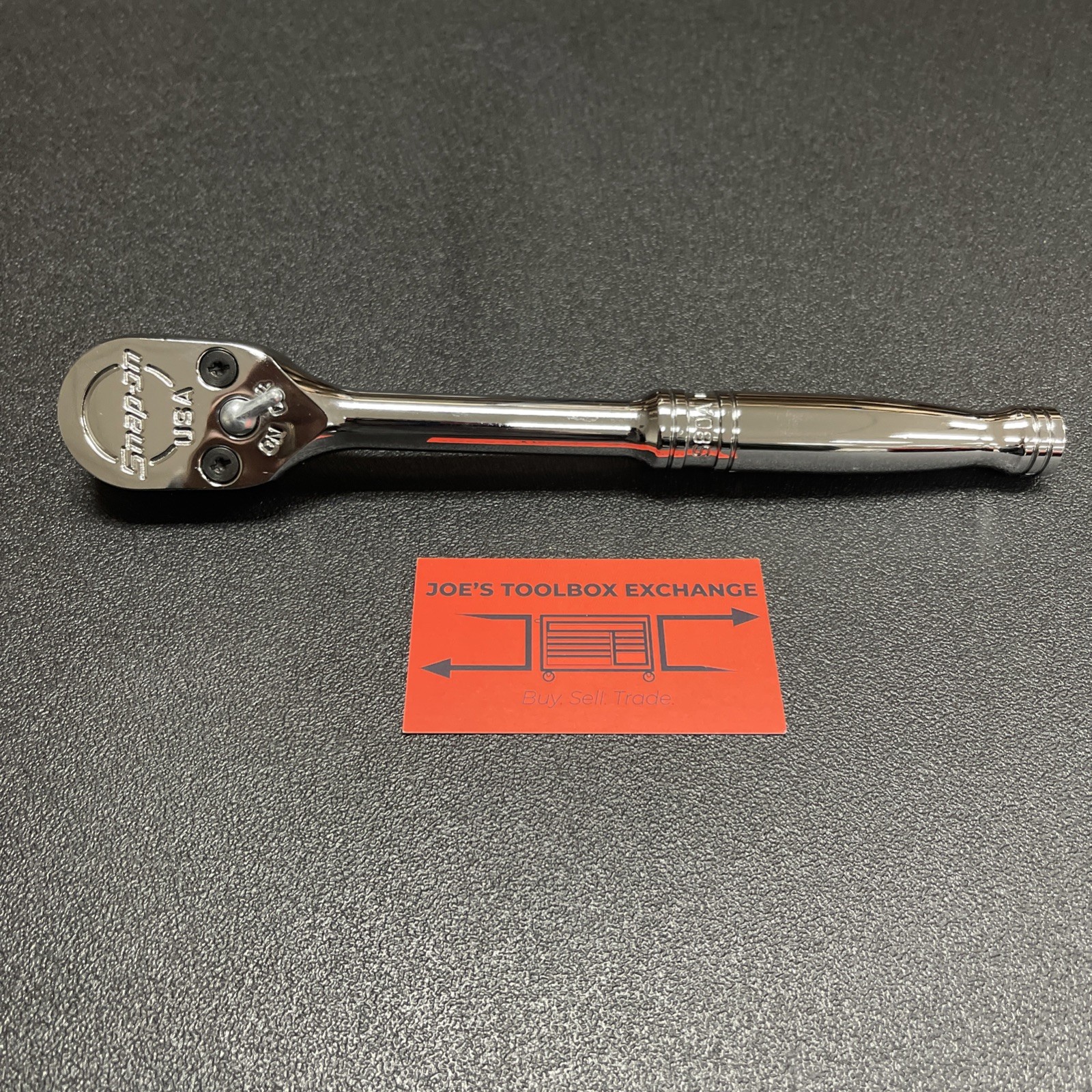 Snap-on Tools USA NEW STYLE 1/2″ Drive Fine 80 Tooth Chrome Handle Ratchet S80A