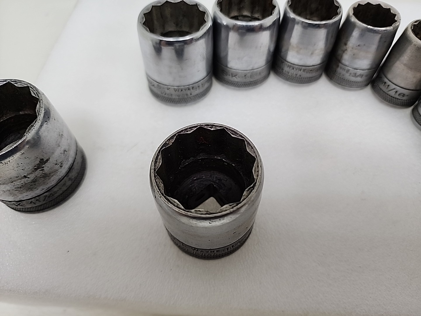 VTG SK Tools SK Wayne 1/2” Drive SAE 12Pc Socket Set 7/16” To 1 1/4” USA
