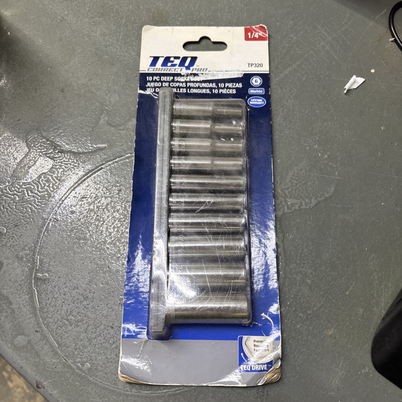 TEQ Correct Pro TP320 – 10 Pc. Deep Socket Set