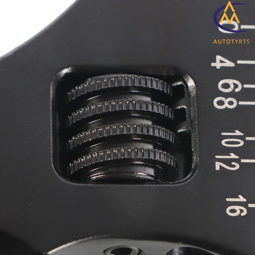 Adjustable Wrench Black Aluminum Tool Spanner 3AN – 16AN for Hose End Fitting