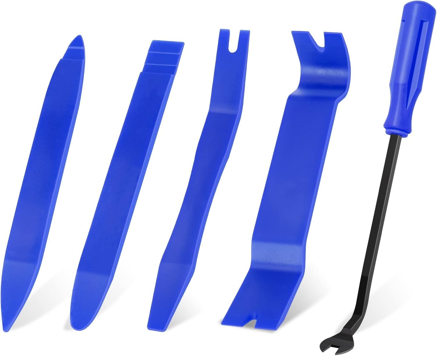 Versatile Blue Auto Trim Tool Set – 5 pcs for Easy Panel and Fastener Removal