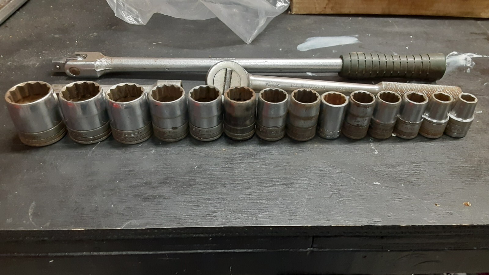SK Tools 17pc. socket set 1/2″ drive 7/16″ to 1-1/8″