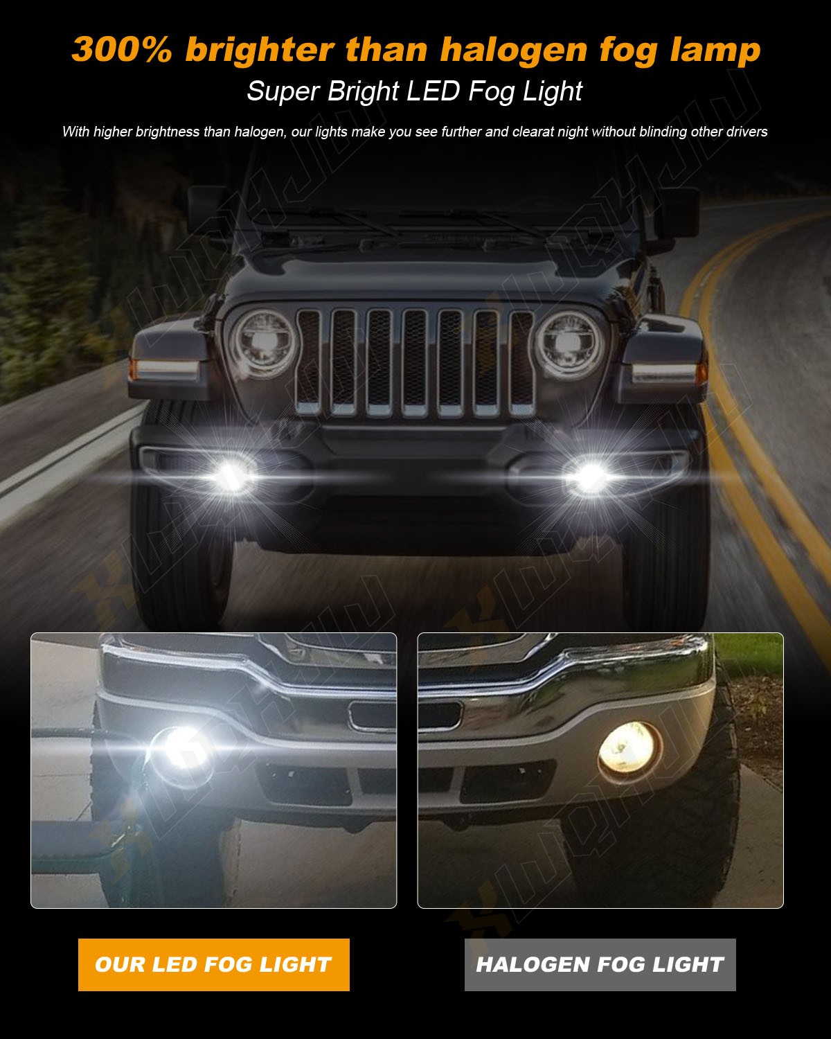 Fog Light Lamps For 2012-2014 Toyota Tacoma Clear Lens LH & RH Replacement
