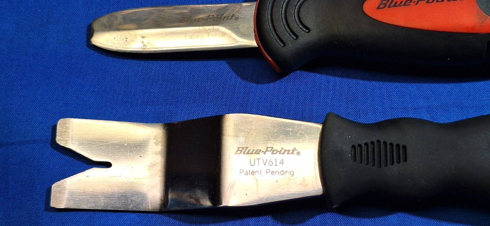 Blue Point 8 piece Knife blade, scraper, V & U Blade door panel tools