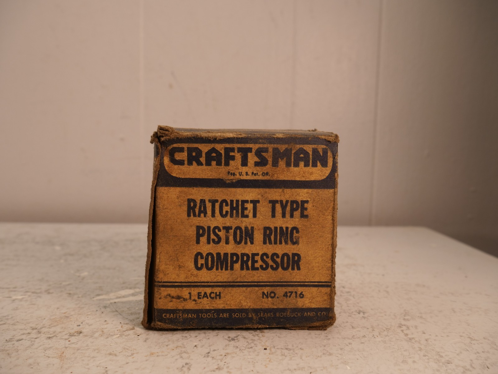 Sears Craftsman Vintage Ratchet Type Piston Ring Compressor 4716 Made USA