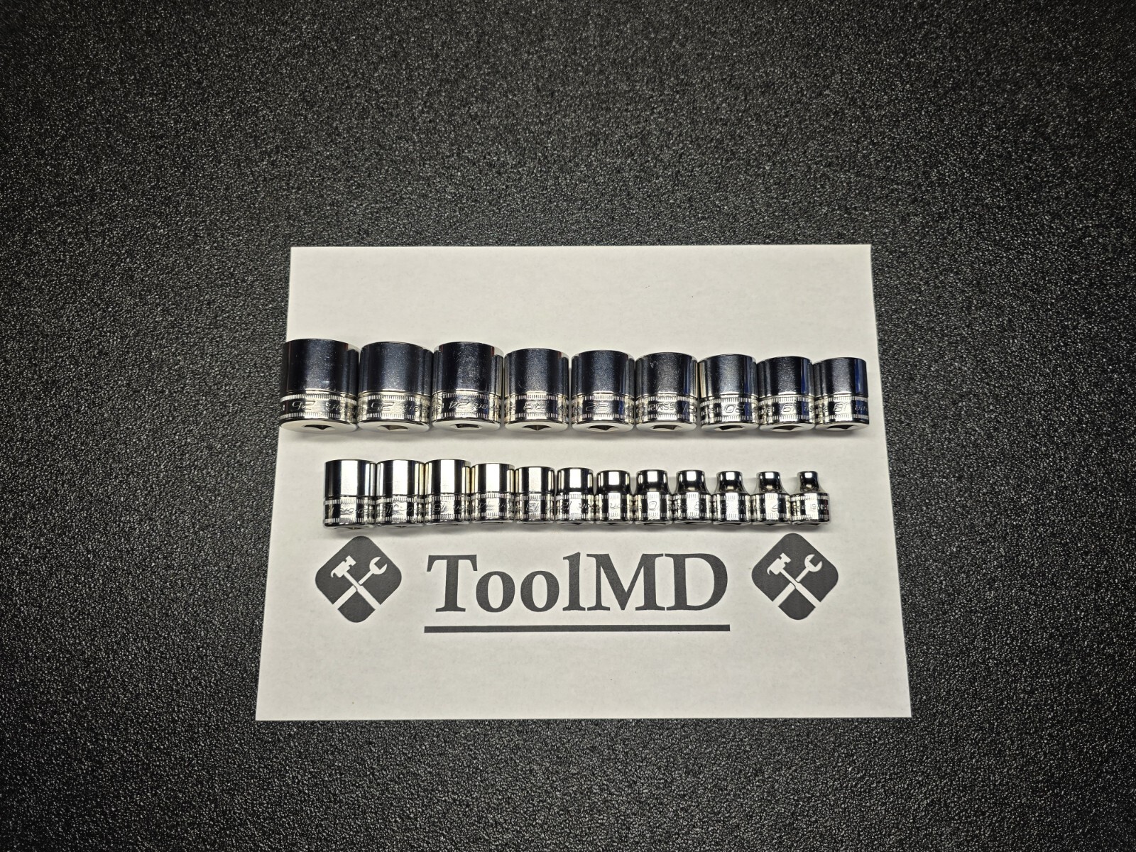 Snap-on Tools NEW 21pc 3/8 Drive METRIC Shallow 6-Point BONUS Socket Set 212FSMY