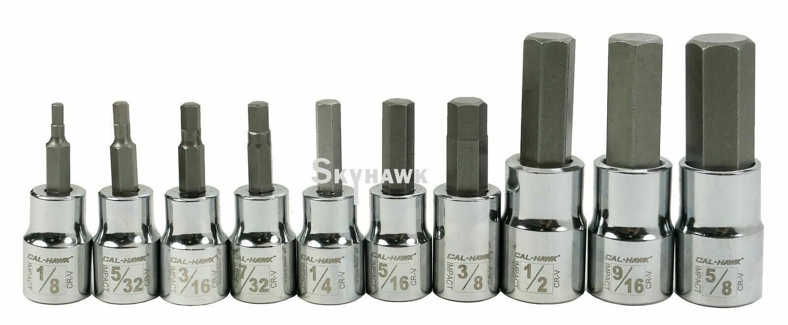 20pc Drop Forged SAE + Metric 3/8″ & 1/2″ Drive Hex Bit Allen Head Socket Bundle