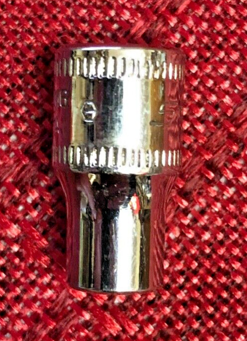 Snap-On TMM6 Metric 6mm Short Chrome Socket 1/4″dr 6pt 1″L 2008 USA Good 9/10 x